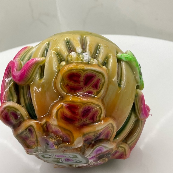 Ocean Seashell Fish Candle Hand-Carved Scent Free - Picture 3 of 9